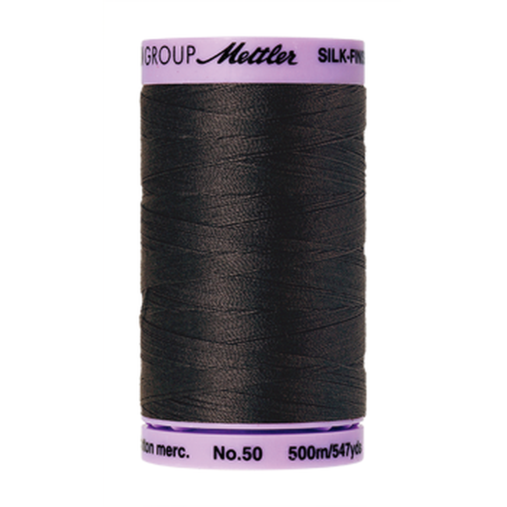 Mettler sewing thread spool in Charcoal (1282) - 50wt 500m