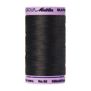 Mettler sewing thread spool in Charcoal (1282) - 50wt 500m