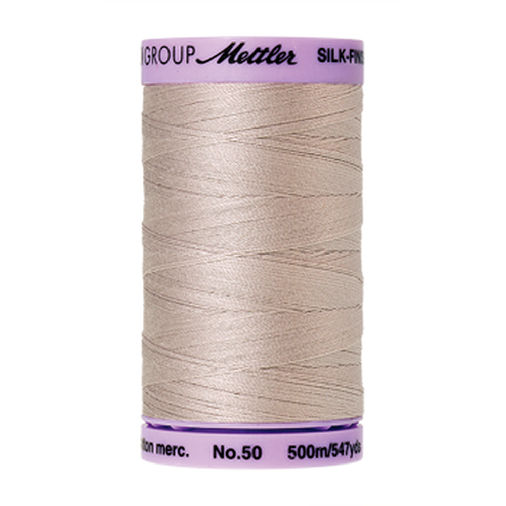 Mettler sewing thread spool in Cloud Gray (0319) - 50wt 500m