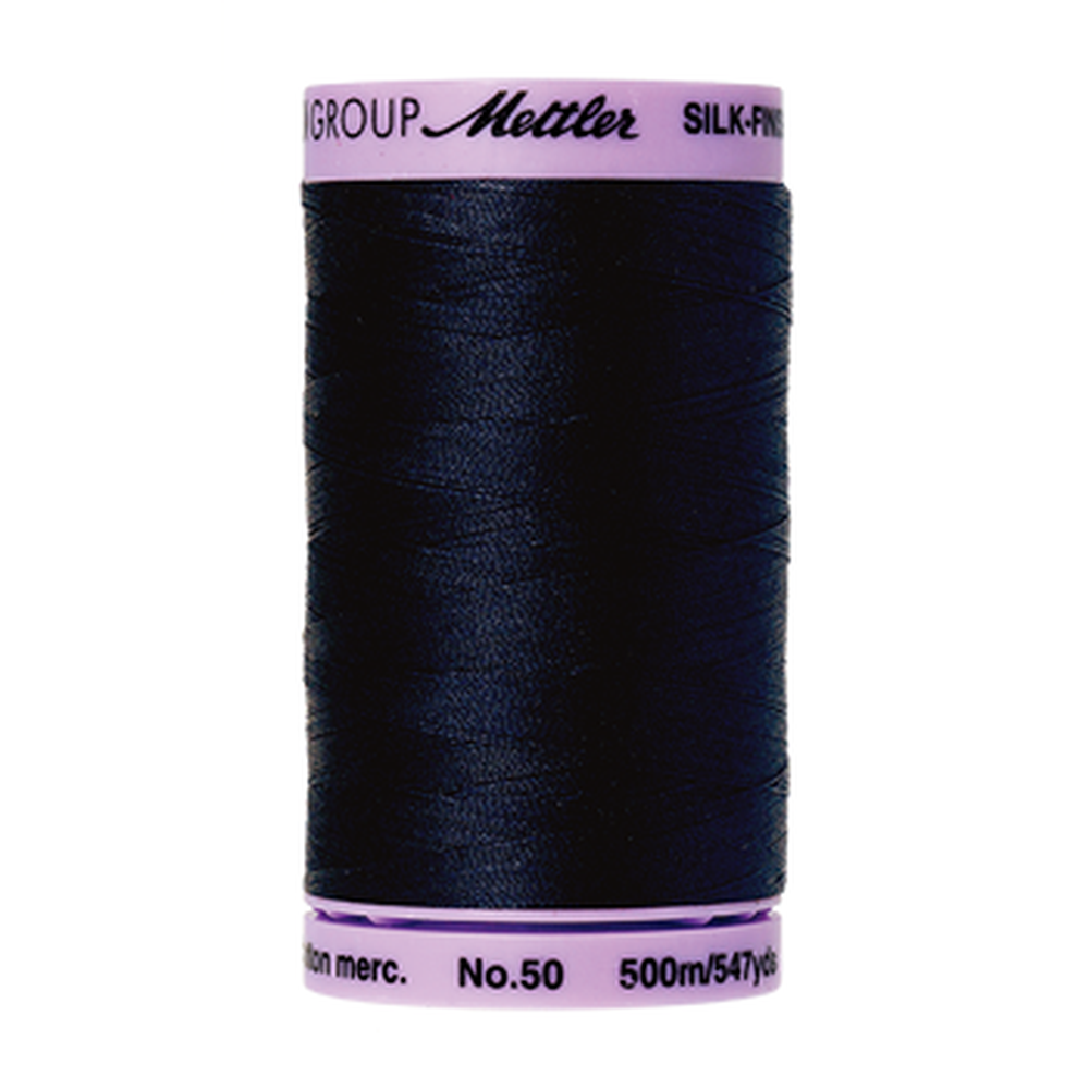 Mettler sewing thread spool in Dark Blue (0827) - 50wt 500m