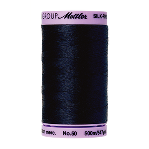 Mettler sewing thread spool in Dark Blue (0827) - 50wt 500m