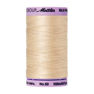 Mettler sewing thread spool in Eggshell (1000) - 50wt 500m