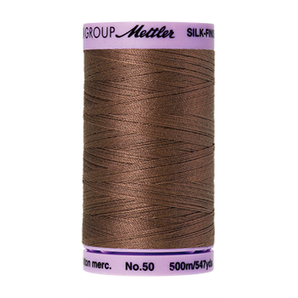 Mettler sewing thread spool in Espresso (1380) - 50wt 500m