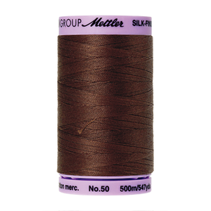 Mettler sewing thread spool in Friar Brown (0173) - 50wt 500m