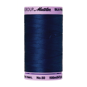 Mettler sewing thread spool in Imperial Blue (1304) - 50wt 500m