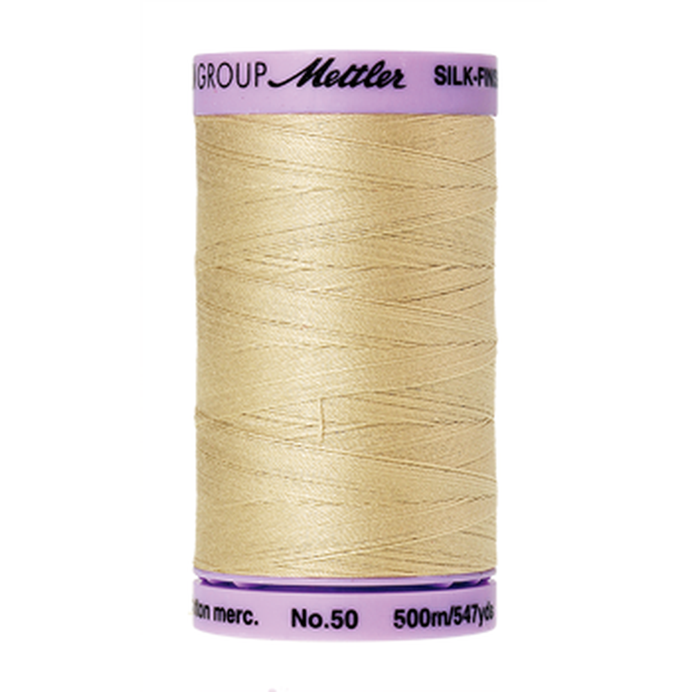Mettler sewing thread spool in Ivory (0265) - 50wt 500m