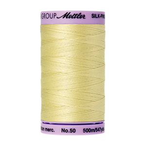 Mettler sewing thread spool in Lemon Frost (1412) - 50wt 500m