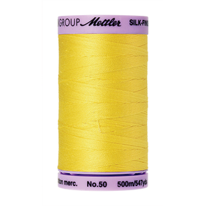 Mettler sewing thread spool in Lemon Zest (3507) - 50wt 500m