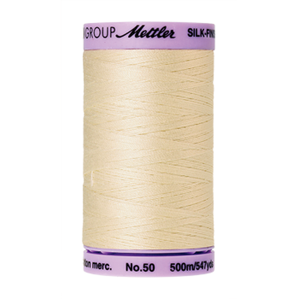 Mettler sewing thread spool in Muslin (0778) - 50wt 500m
