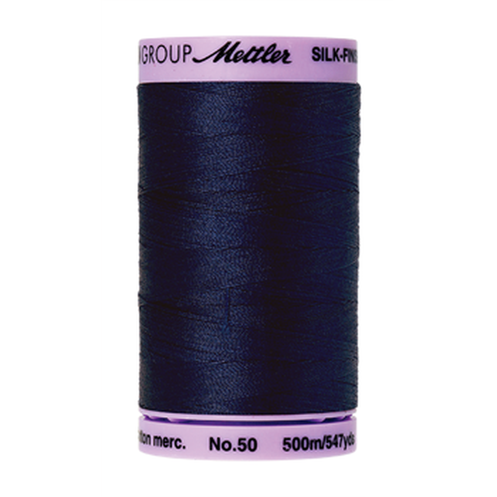 Mettler sewing thread spool in Navy (0825) - 50wt 500m