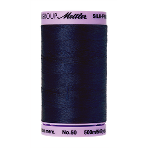 Mettler sewing thread spool in Navy (0825) - 50wt 500m