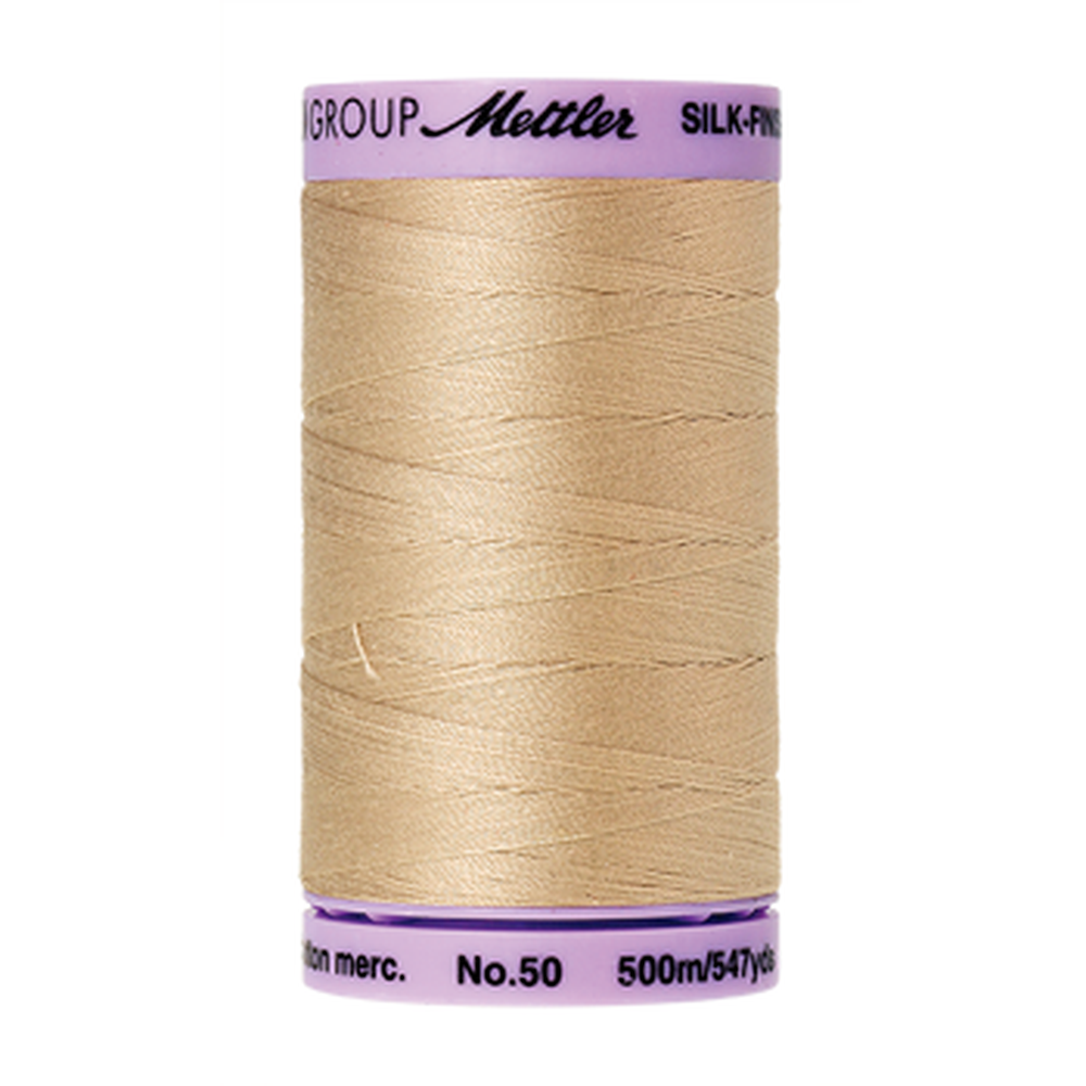 Mettler sewing thread spool in Oat Flakes (0537) - 50wt 500m