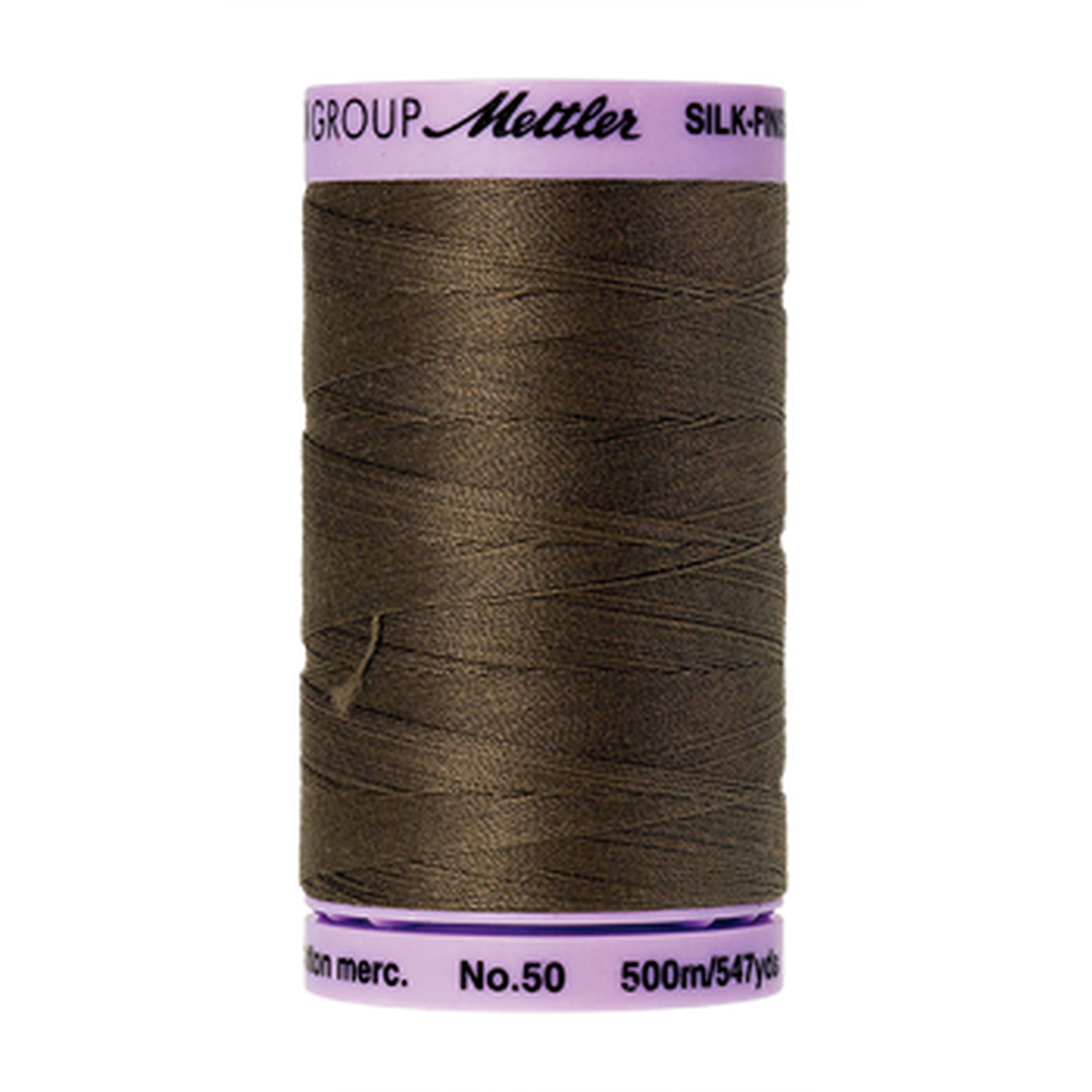 Mettler sewing thread spool in Olive (1043) - 50wt 500m