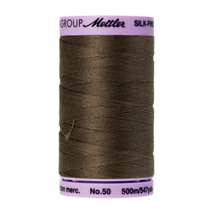 Mettler sewing thread spool in Olive (1043) - 50wt 500m