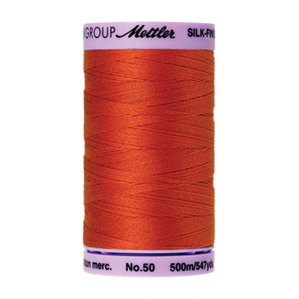 Mettler sewing thread spool in Paprika (0450) - 50wt 500m