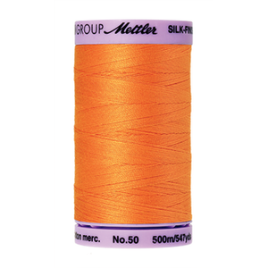 Mettler sewing thread spool in Pumpkin (0122) - 50wt 500m