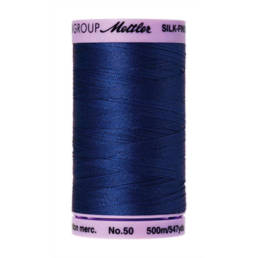 Mettler sewing thread spool in Royal Blue (1303) - 50wt 500m