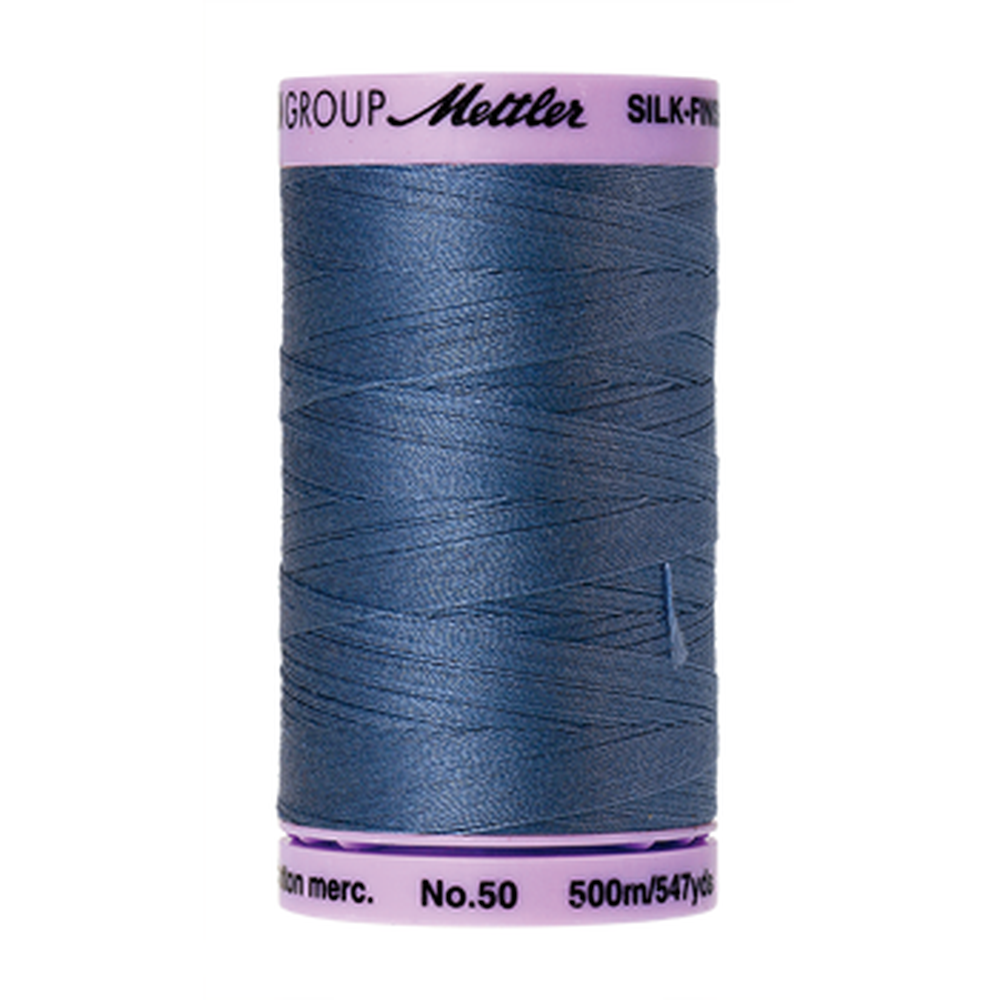 Mettler sewing thread spool in Smoky Blue (0351) - 50wt 500m