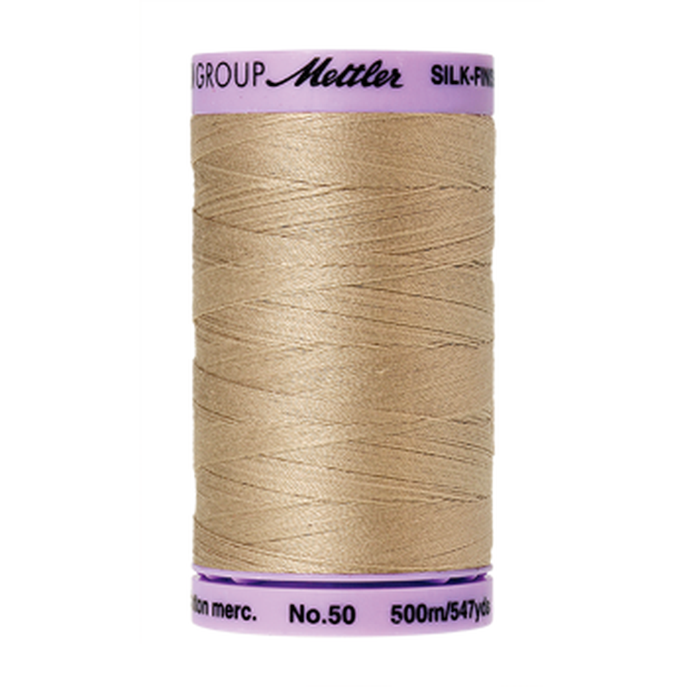 Mettler sewing thread spool in Straw (0538) - 50wt 500m