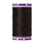 Mettler sewing thread spool in Very Dark Brown (1002) - 50wt 500m