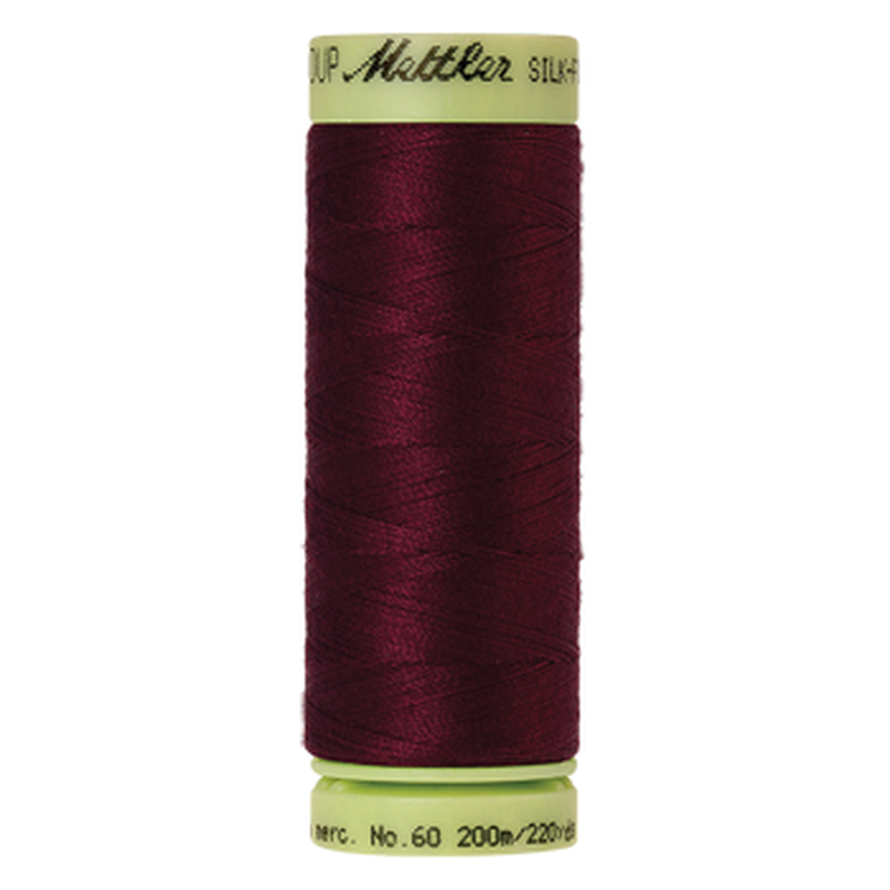 Mettler sewing thread spool in Bordeaux (0109) - 60wt 200m