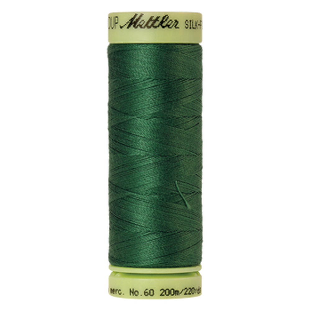 Mettler sewing thread spool in Bright Green (1097) - 60wt 200m