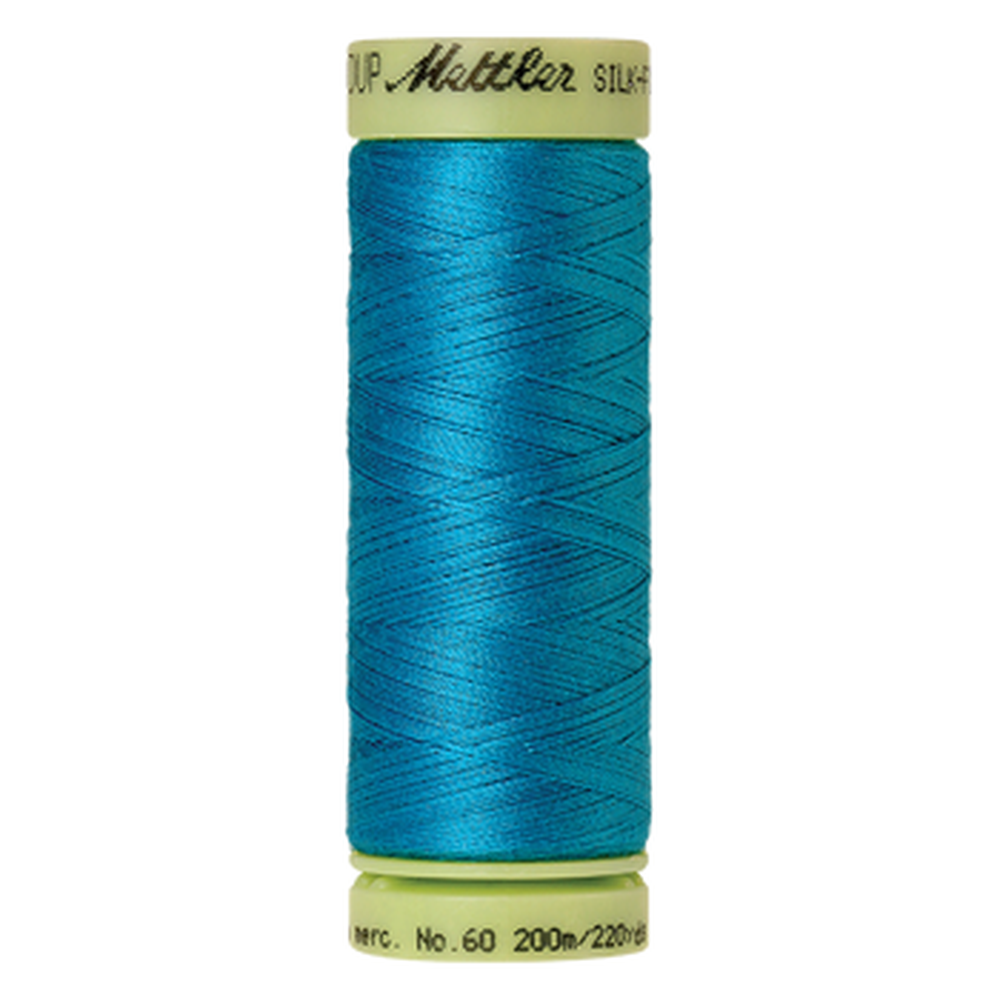 Mettler sewing thread spool in Caribbean Blue (1394) - 60wt 200m