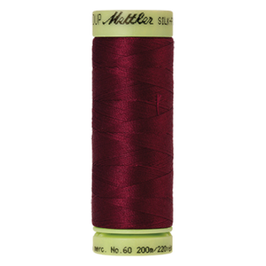 Mettler sewing thread spool in Cranberry (0918) - 60wt 200m