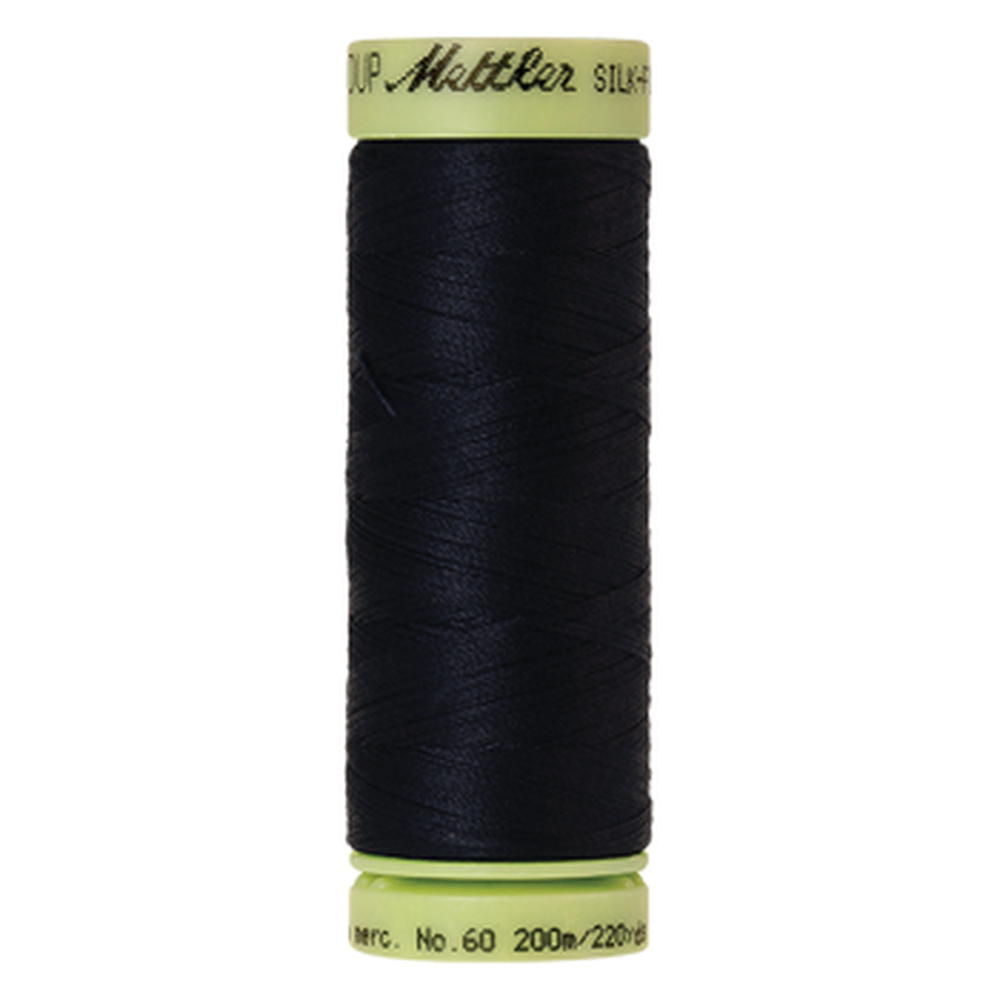 Mettler sewing thread spool in Darkest Blue (0821) - 60wt 200m