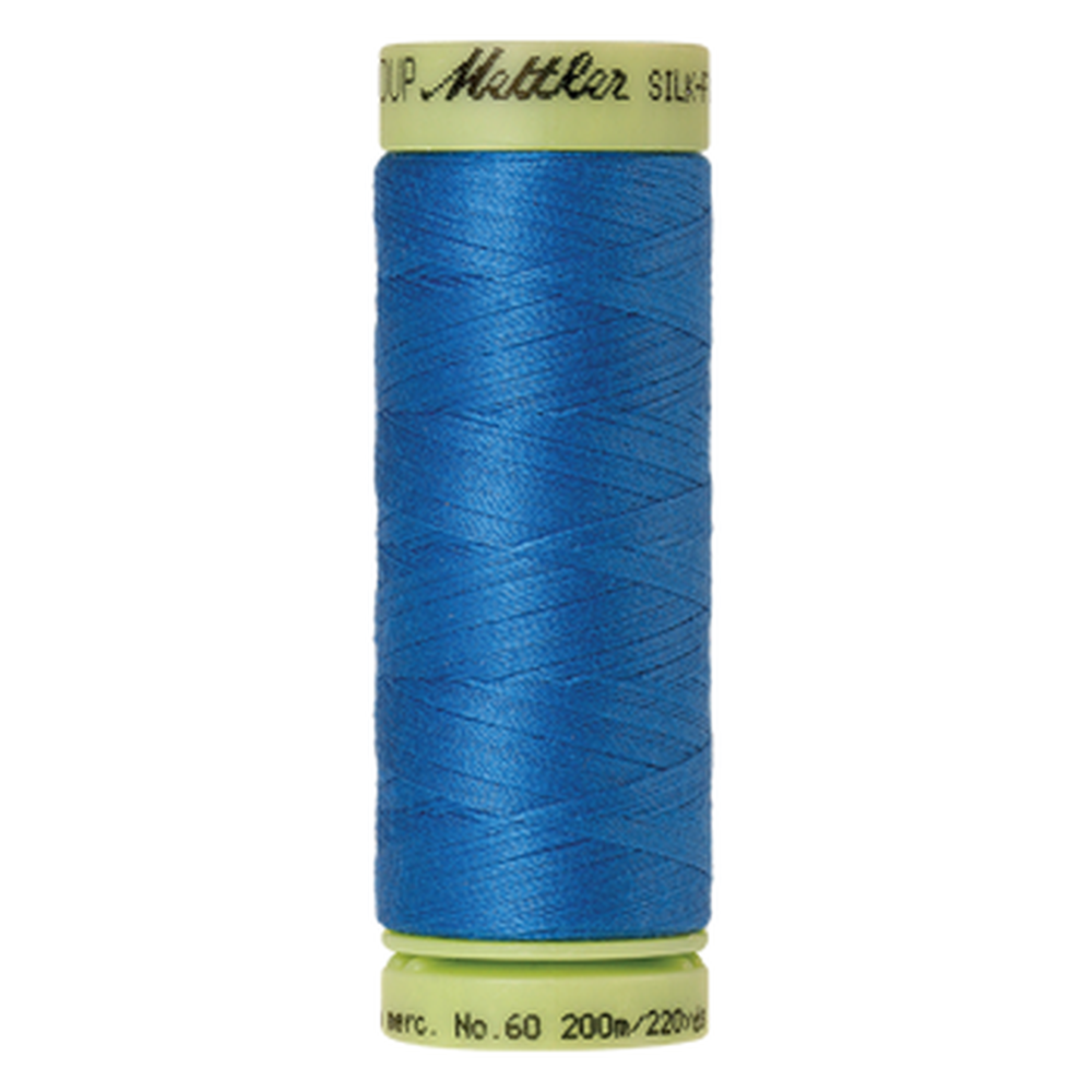 Mettler sewing thread spool in French Blue (2049) - 60wt 200m
