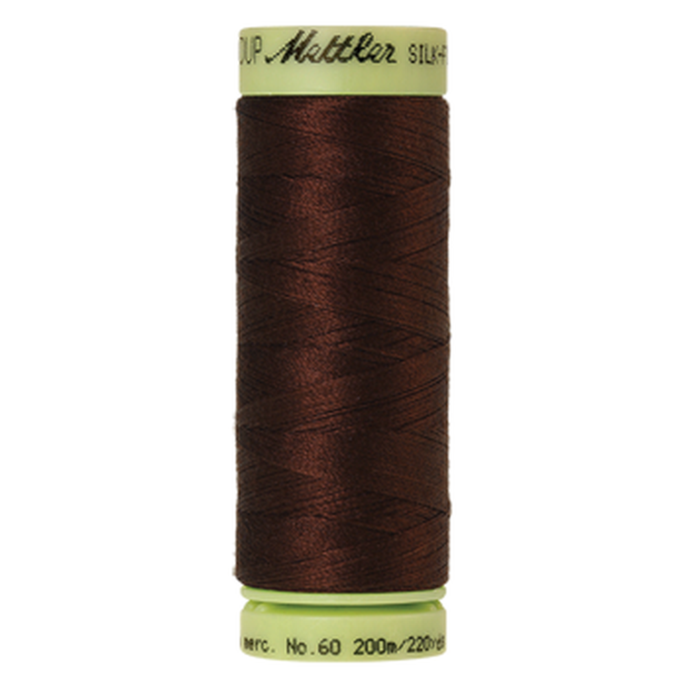 Mettler sewing thread spool in Friar Brown (0173) - 60wt 200m