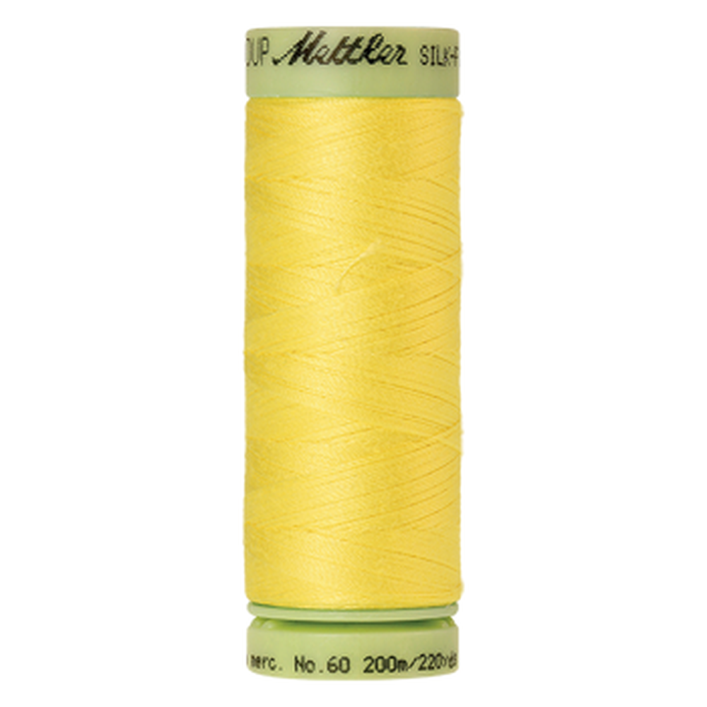 Mettler sewing thread spool in Lemon Zest (3507) - 60wt 200m