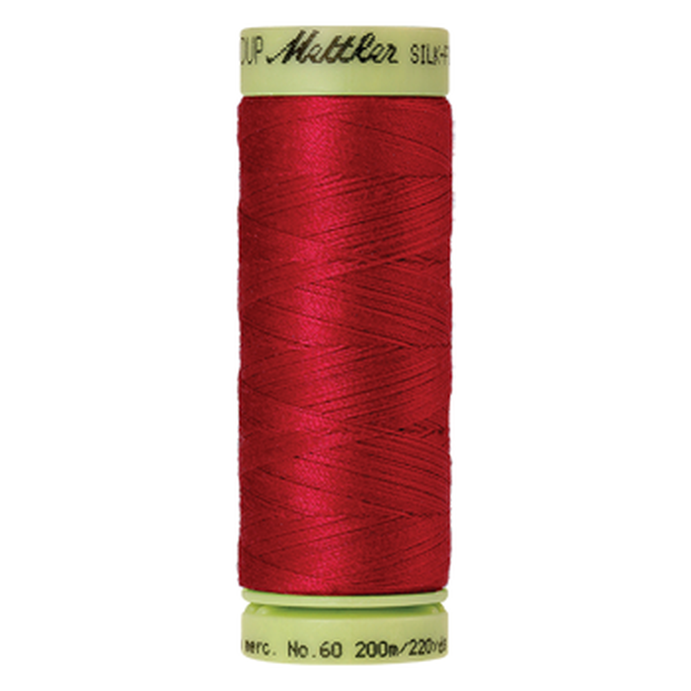 Mettler sewing thread spool in Poinsettia (0102) - 60wt 200m