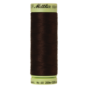 Mettler sewing thread spool in Very Dark Brown (1002) - 60wt 200m