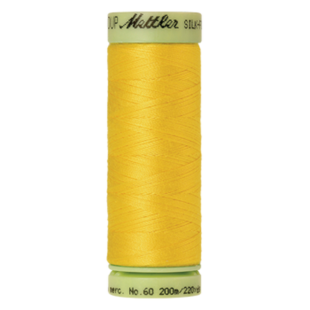 Mettler sewing thread spool in Vibrant Yellow (2263) - 60wt 200m