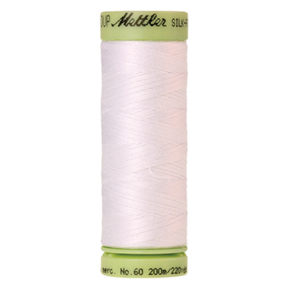 Mettler sewing thread spool in White (2000) - 60wt 200m