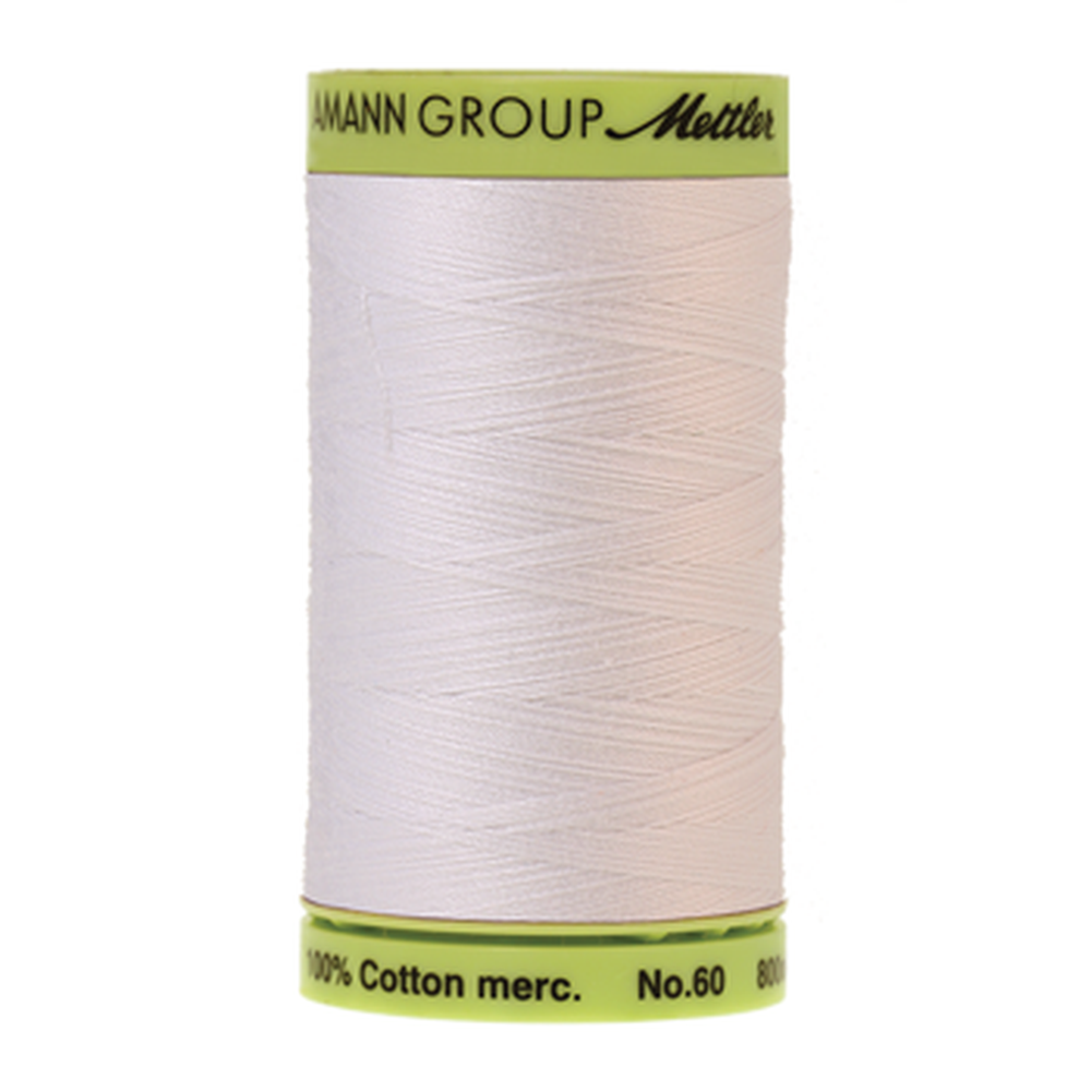 Mettler sewing thread spool in White (2000) - 60wt 800m