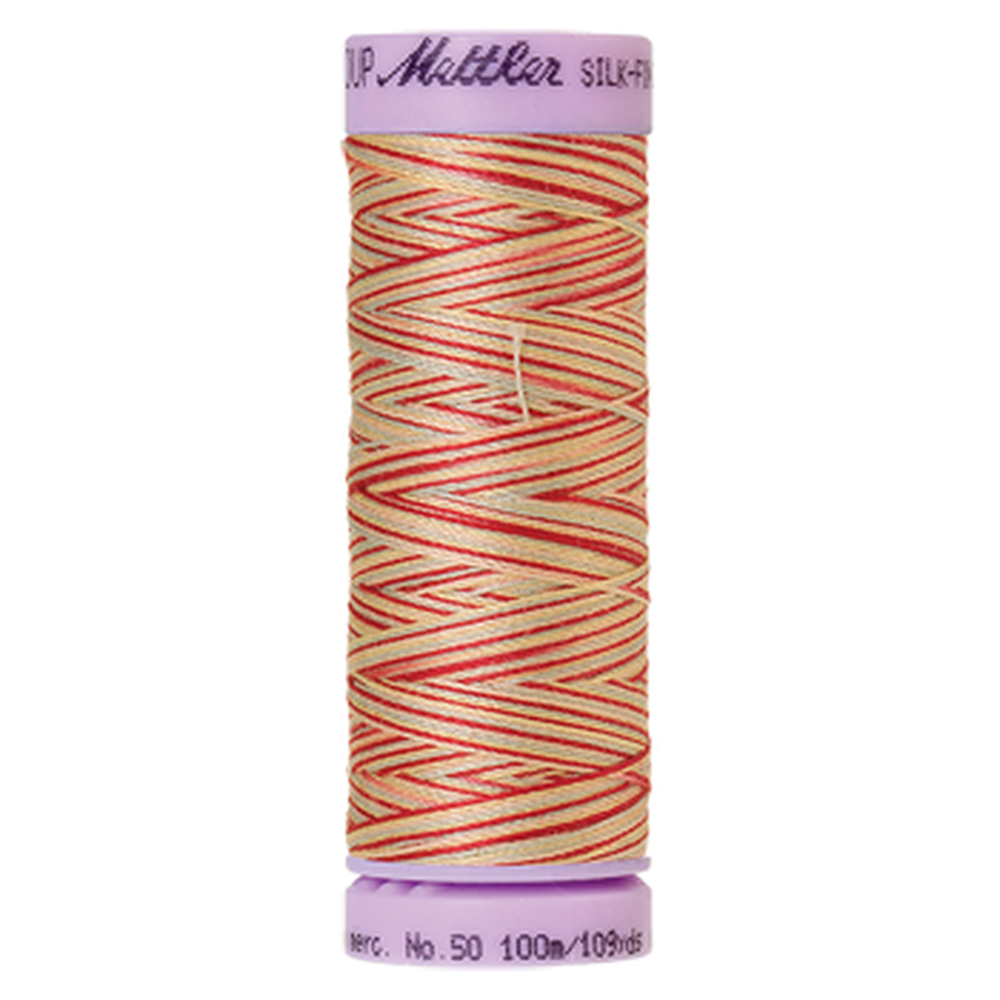 Mettler sewing thread spool in Antique Floral (9849) - 50wt 100m
