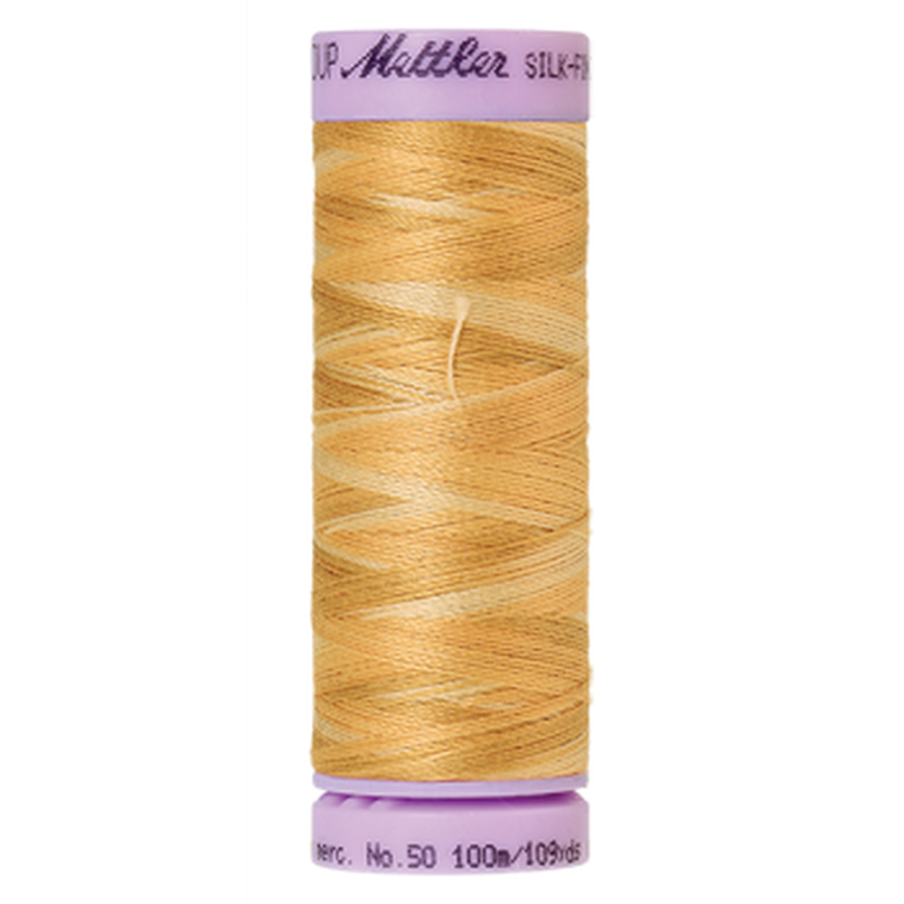 Mettler sewing thread spool in Bleached Straw (9855) - 50wt 100m
