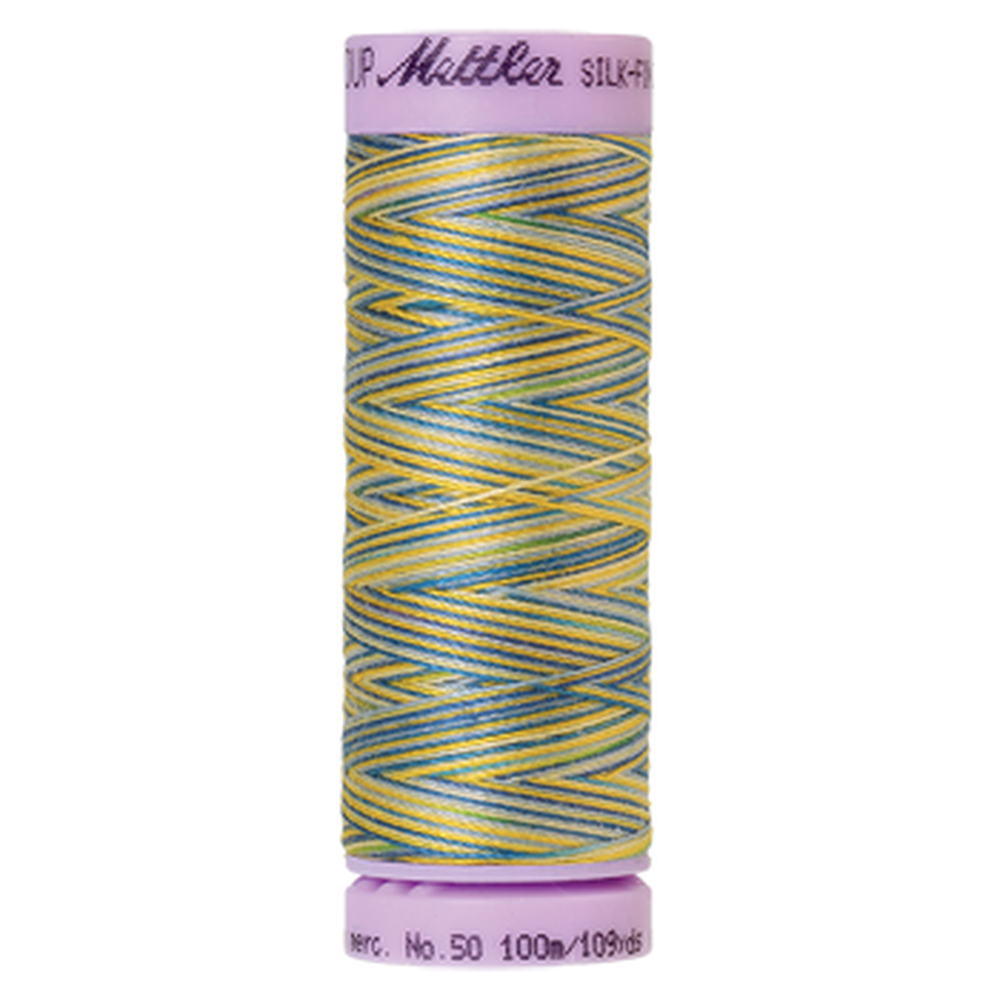 Mettler sewing thread spool in China Blue (9829) - 50wt 100m