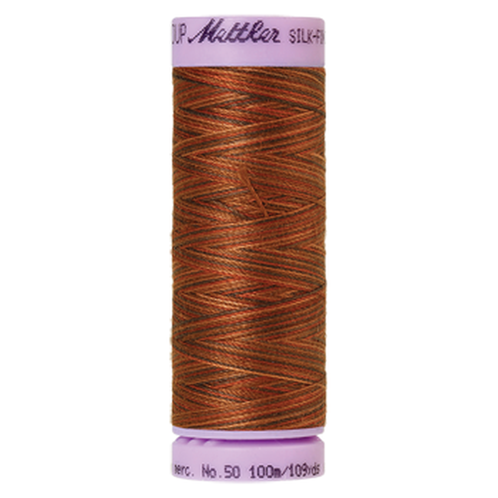 Mettler sewing thread spool in Chocolatte (9852) - 50wt 100m