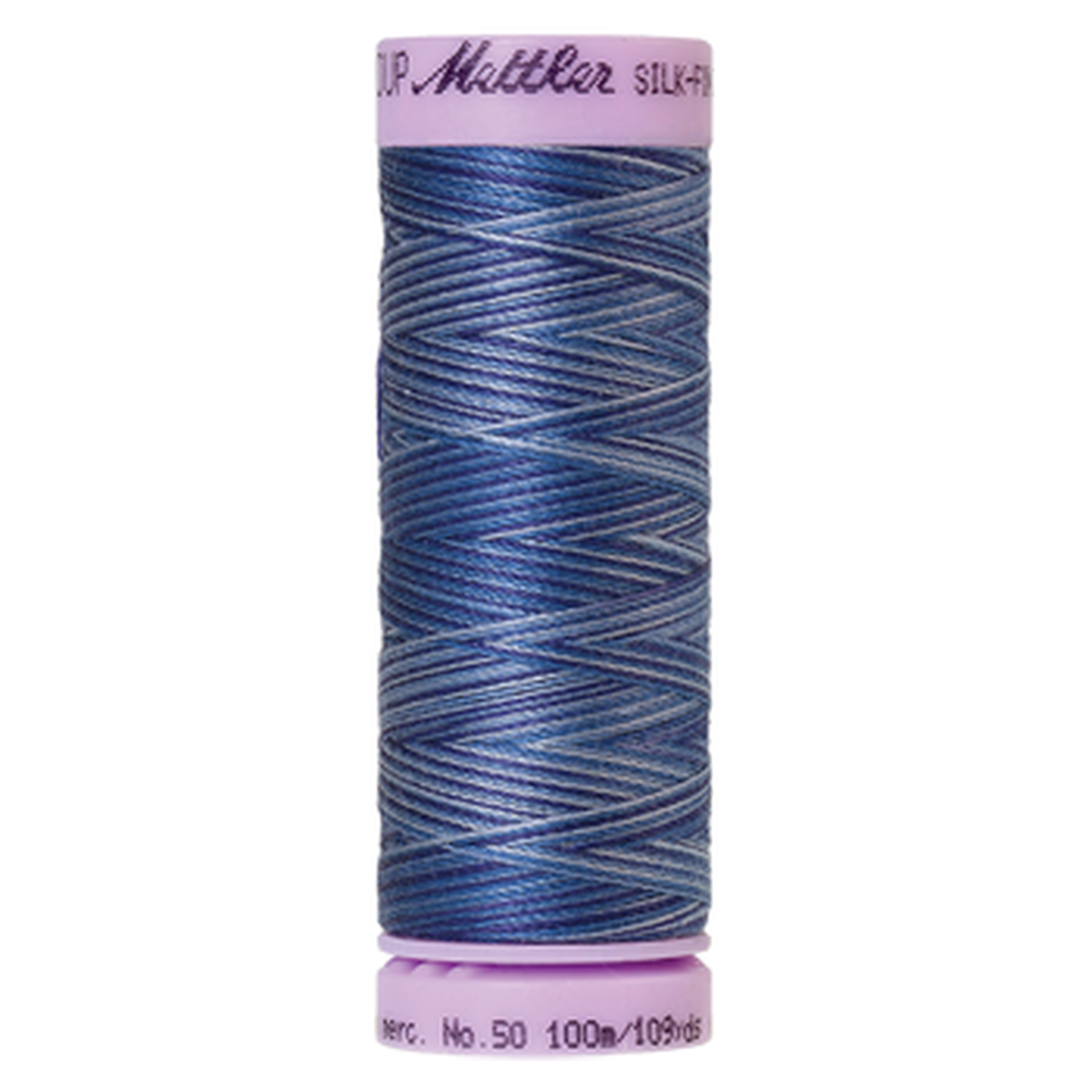 Mettler sewing thread spool in Evening Blue (9812) - 50wt 100m