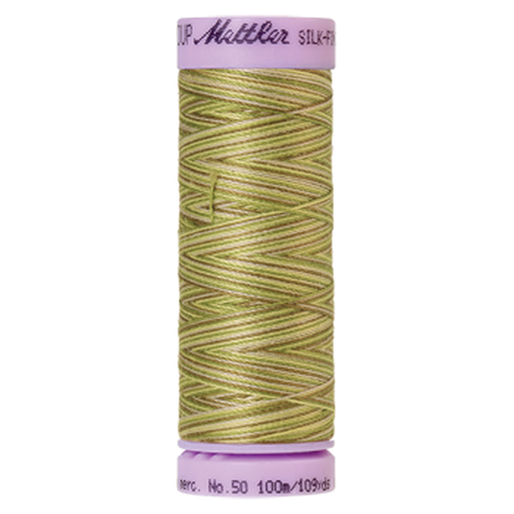 Mettler sewing thread spool in Green Tea (9820) - 50wt 100m