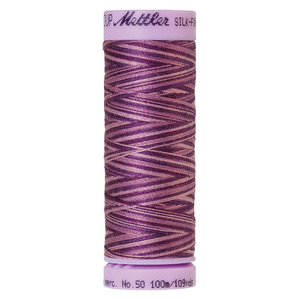 Mettler Cotton Thread Multi 50wt 100m Lilac Bouquet variegated thread spool 9838