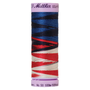 Mettler sewing thread spool in Patriotic (9823) - 50wt 100m