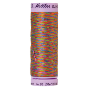 Mettler sewing thread spool in Preppy Brights (9842) - 50wt 100m