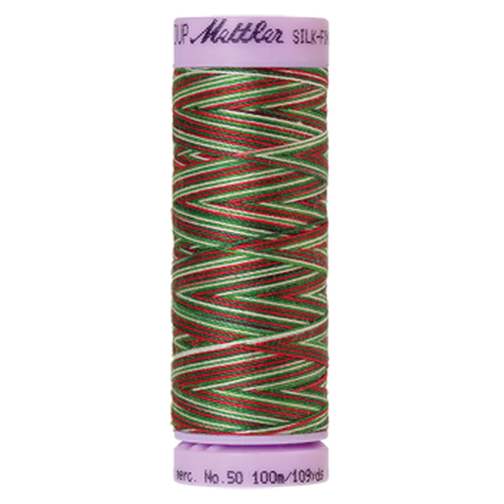 Mettler sewing thread spool in Seasons Greetings (9825) - 50wt 100m