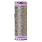 Mettler sewing thread spool in Silvery Blues (9843) - 50wt 100m