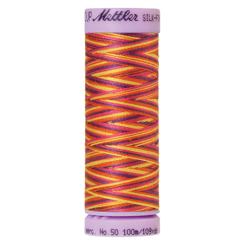 Mettler sewing thread spool in Smiley Mix (9841) - 50wt 100m