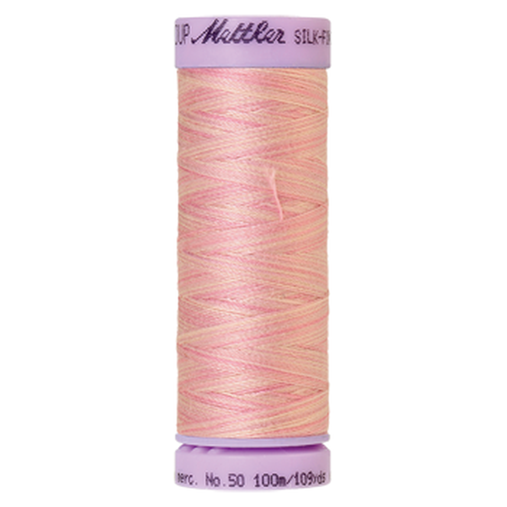 Mettler sewing thread spool in Pink (9837) - 50wt 100m